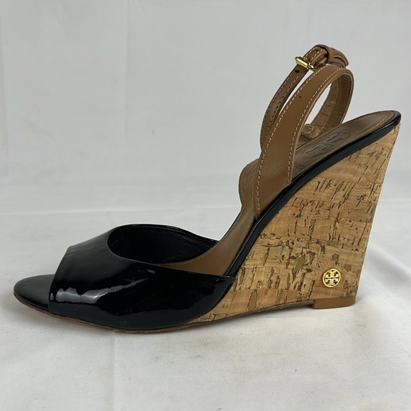 Tory Burch Ashton patent leather cork wedge 
Size: 6 1/2 - Picture 5 of 11